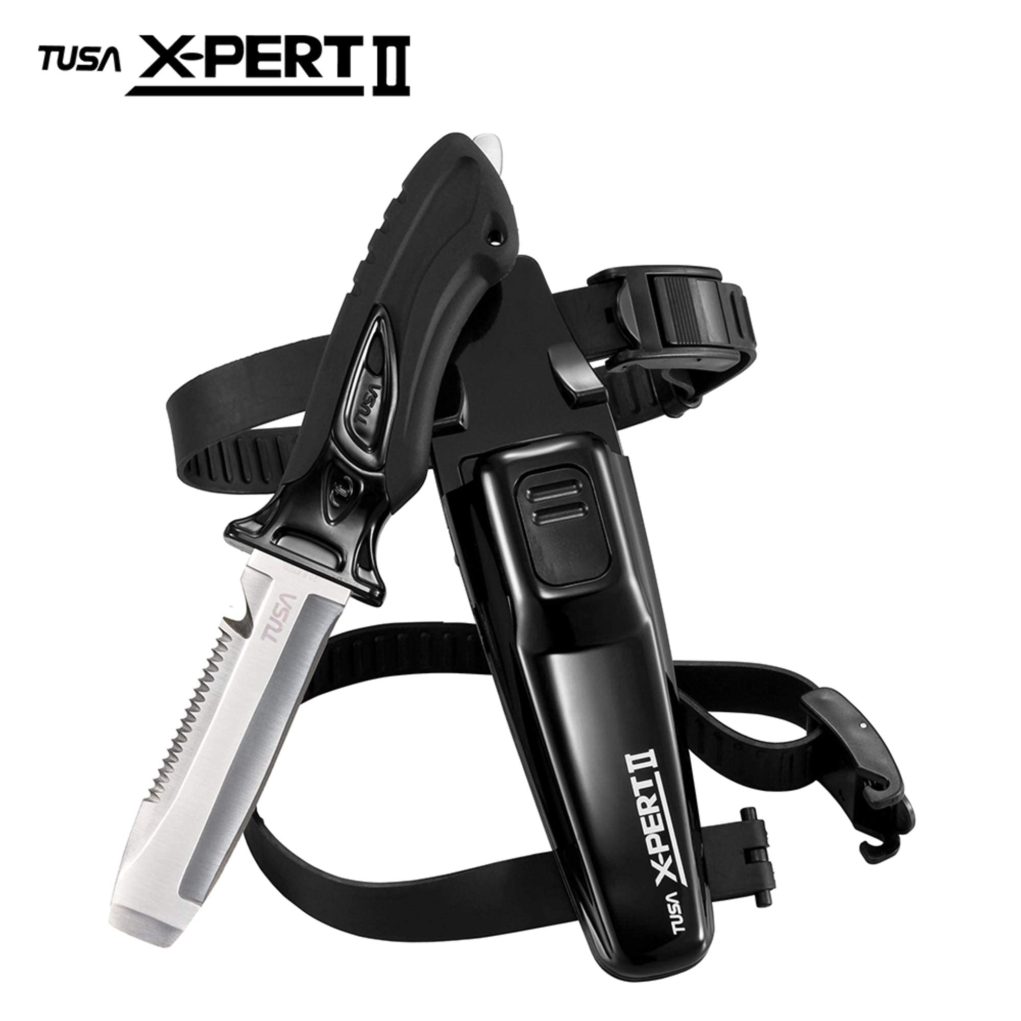 Amazon.com : TUSA FK-920 X-Pert II Dive Knife, Blunt Tip, Black